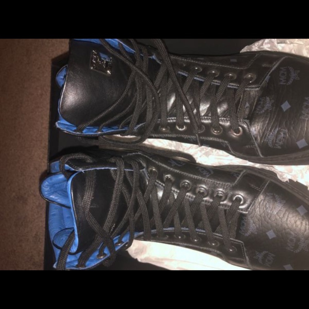 Authentic Mens MCM high top sneakers